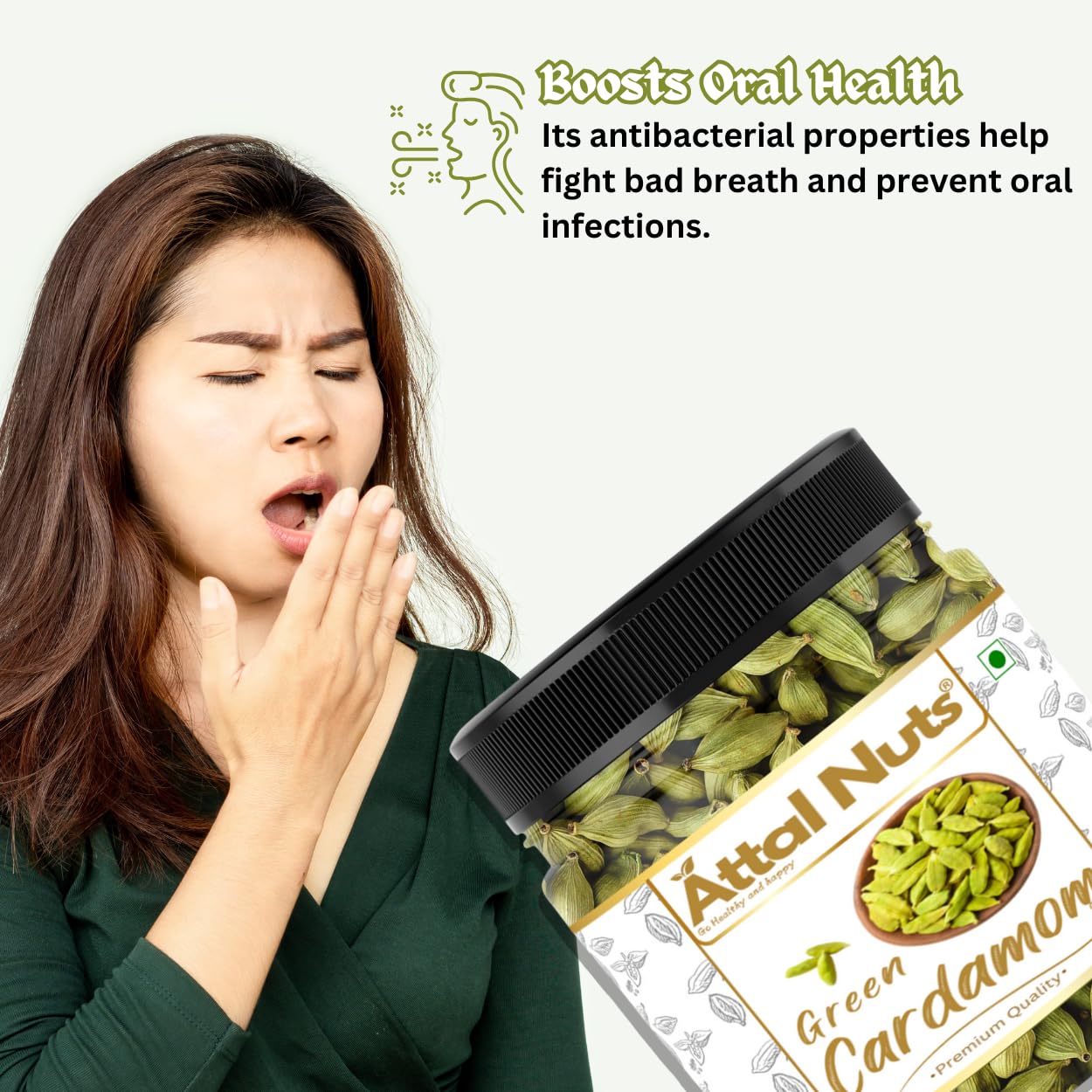 Cardamom Elaichi Whole Fresh &amp; Aromatic Spice Perfect for Cooking, Tea &amp; Sweets - 1 Kg - View 8