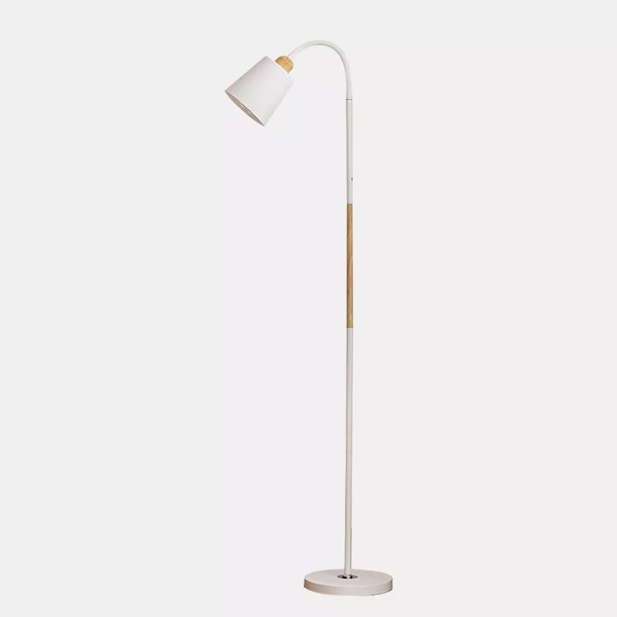 The Artment your artistic apartment White Metal Nod Modern Minimalism LED Light Corner Floor Lamp for Home Decor, Living Room Or Offices (Height - 150Cm) - View 2